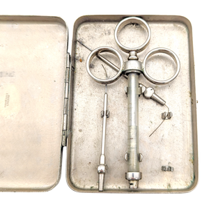 Antique Glass Hypodermic Syringe Set