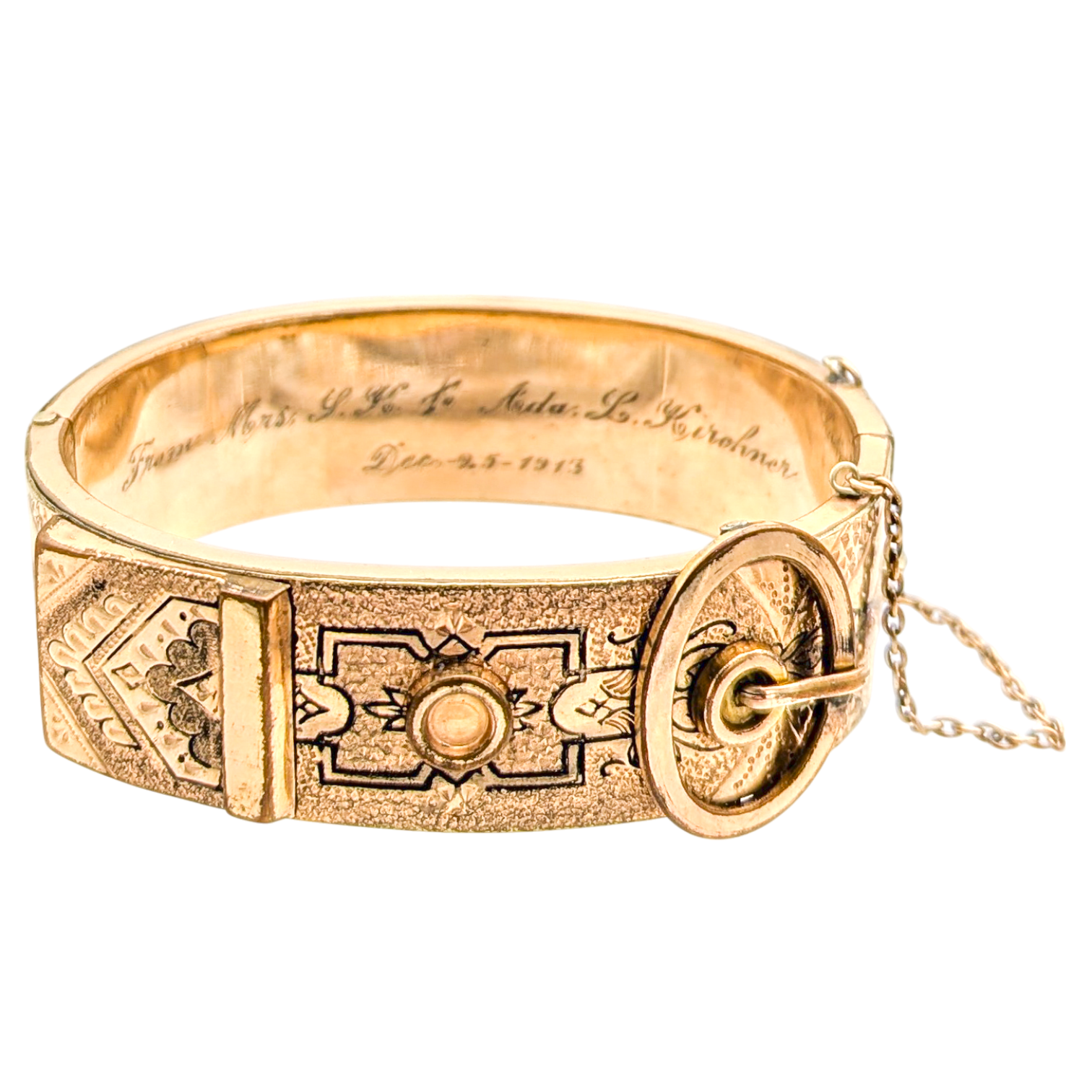 Antique 1913 Taille d'epargne Bangle