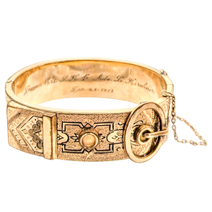 Antique 1913 Taille d'epargne Bangle