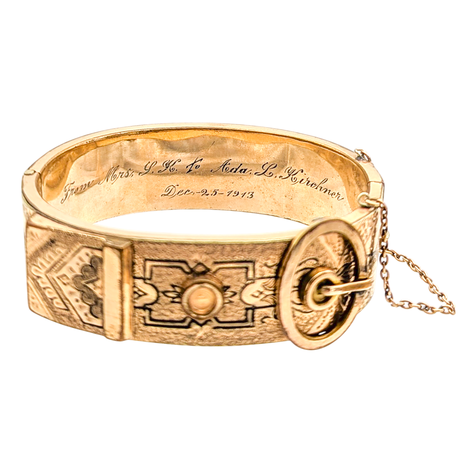 Antique 1913 Taille d'epargne Bangle