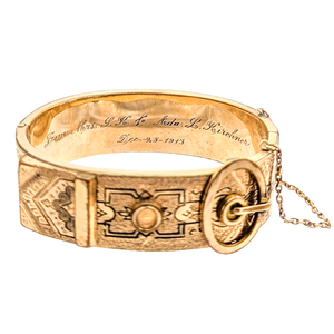 Antique 1913 Taille d'epargne Bangle