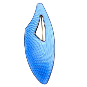 Vintage 925 Silver Danish Enamel Modernist Brooch