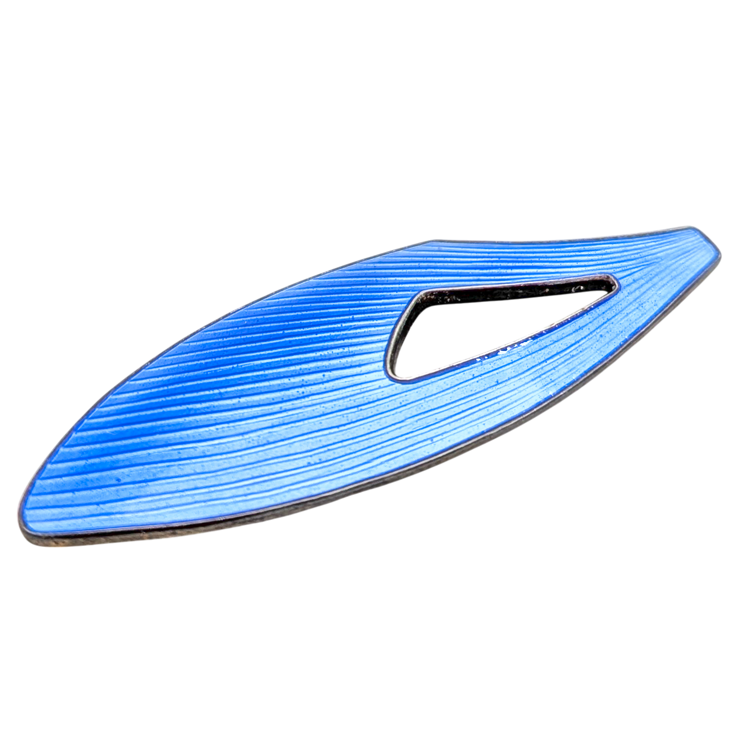 Vintage 925 Silver Danish Enamel Modernist Brooch