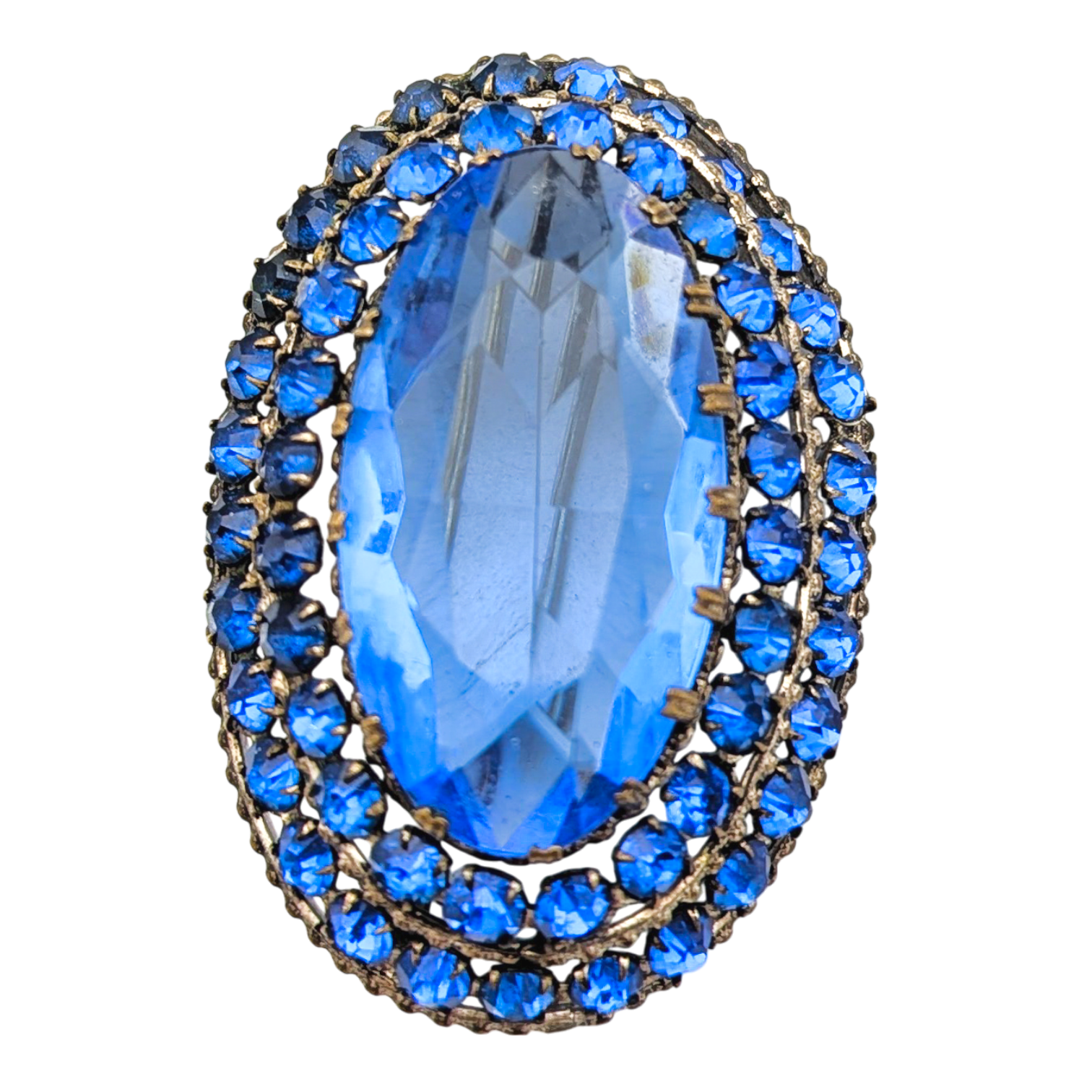 Antique Art Deco Czech Glass Brooch
