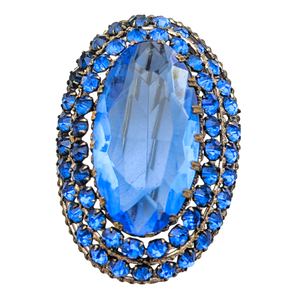 Antique Art Deco Czech Glass Brooch