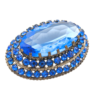 Antique Art Deco Czech Glass Brooch