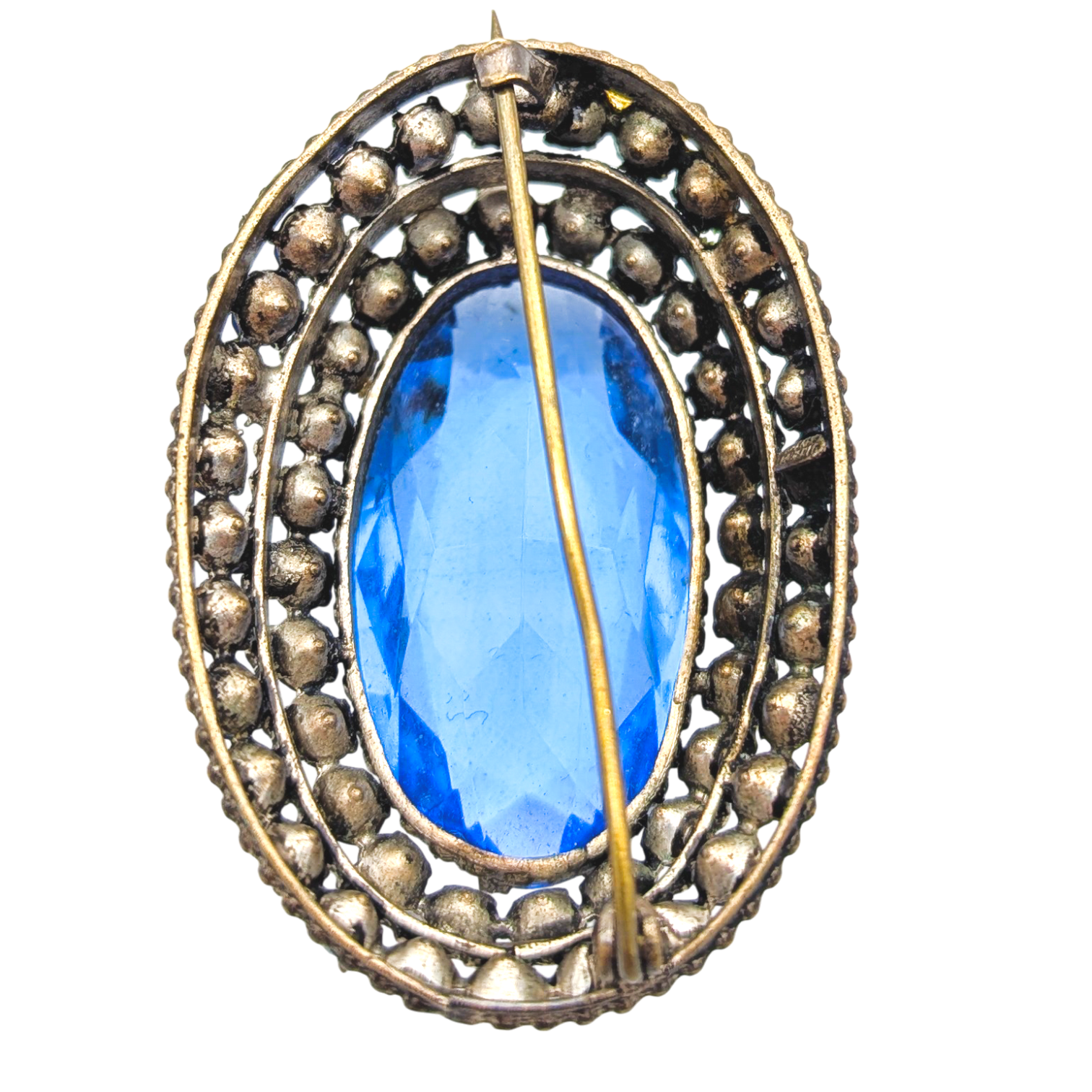 Antique Art Deco Czech Glass Brooch