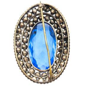 Antique Art Deco Czech Glass Brooch