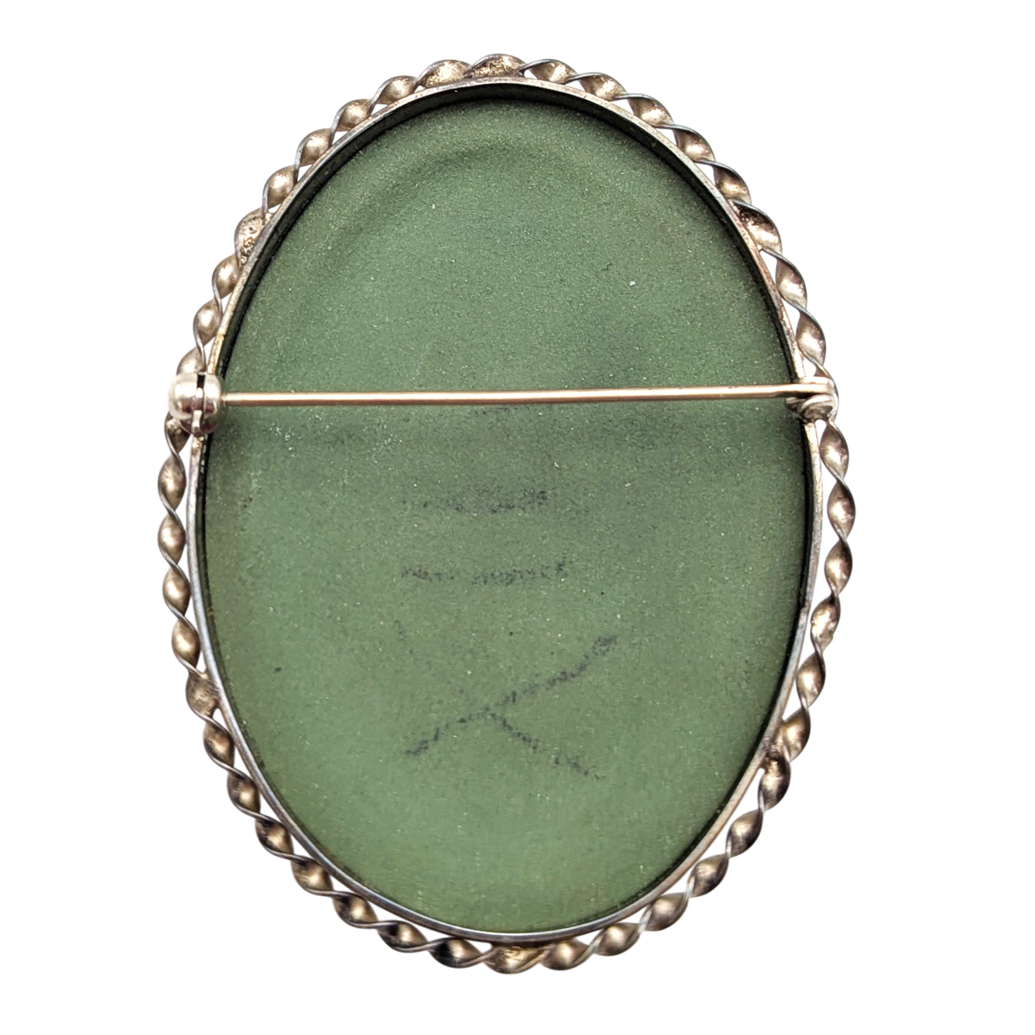 Vintage Sterling Silver Wedgwood Jasperware Brooch