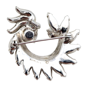 Vintage 1940s Eisenberg Crystal Brooch
