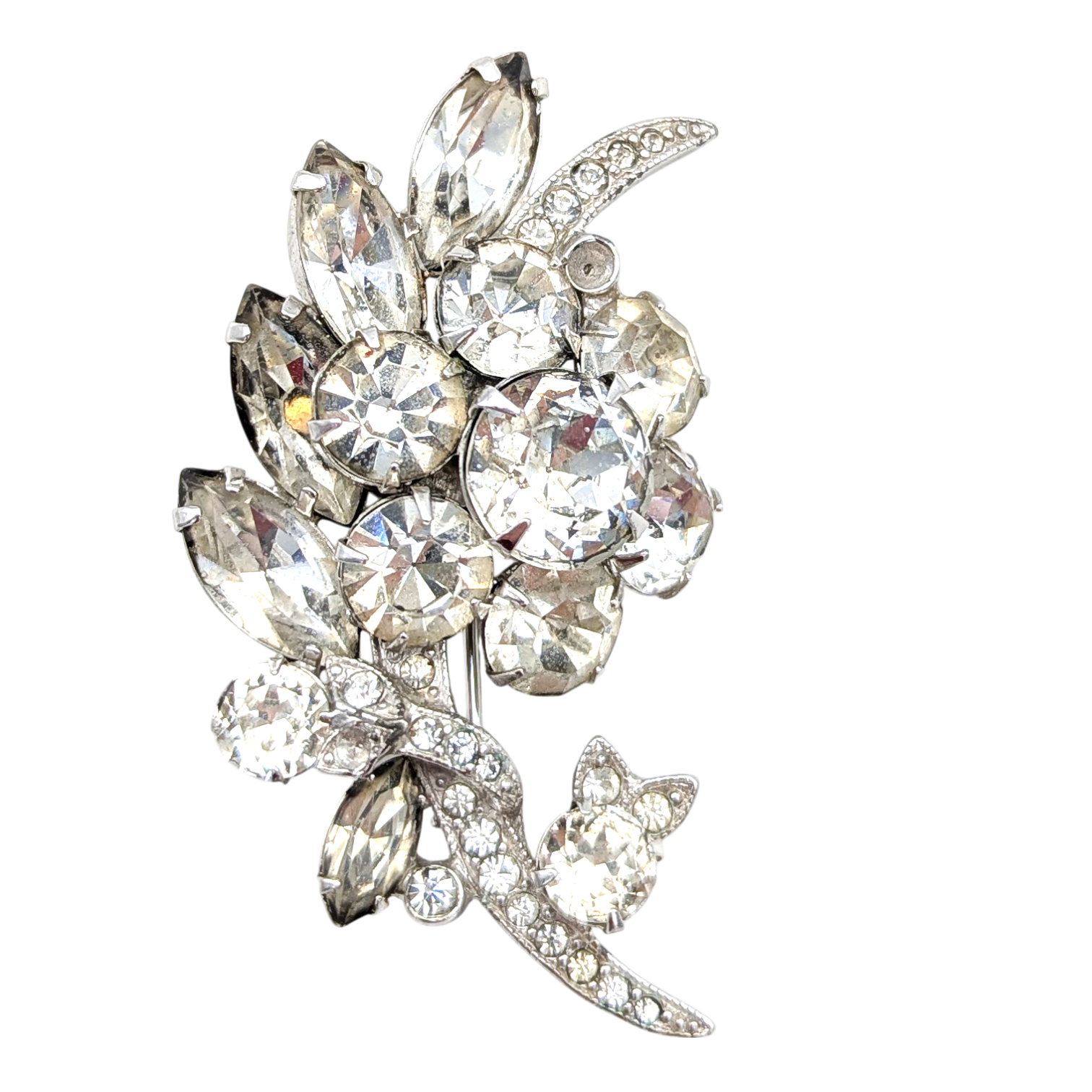 Vintage 1940s-50s Eisenberg Ice Brooch