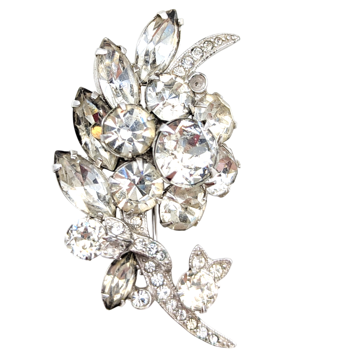 Vintage 1940s-50s Eisenberg Ice Brooch
