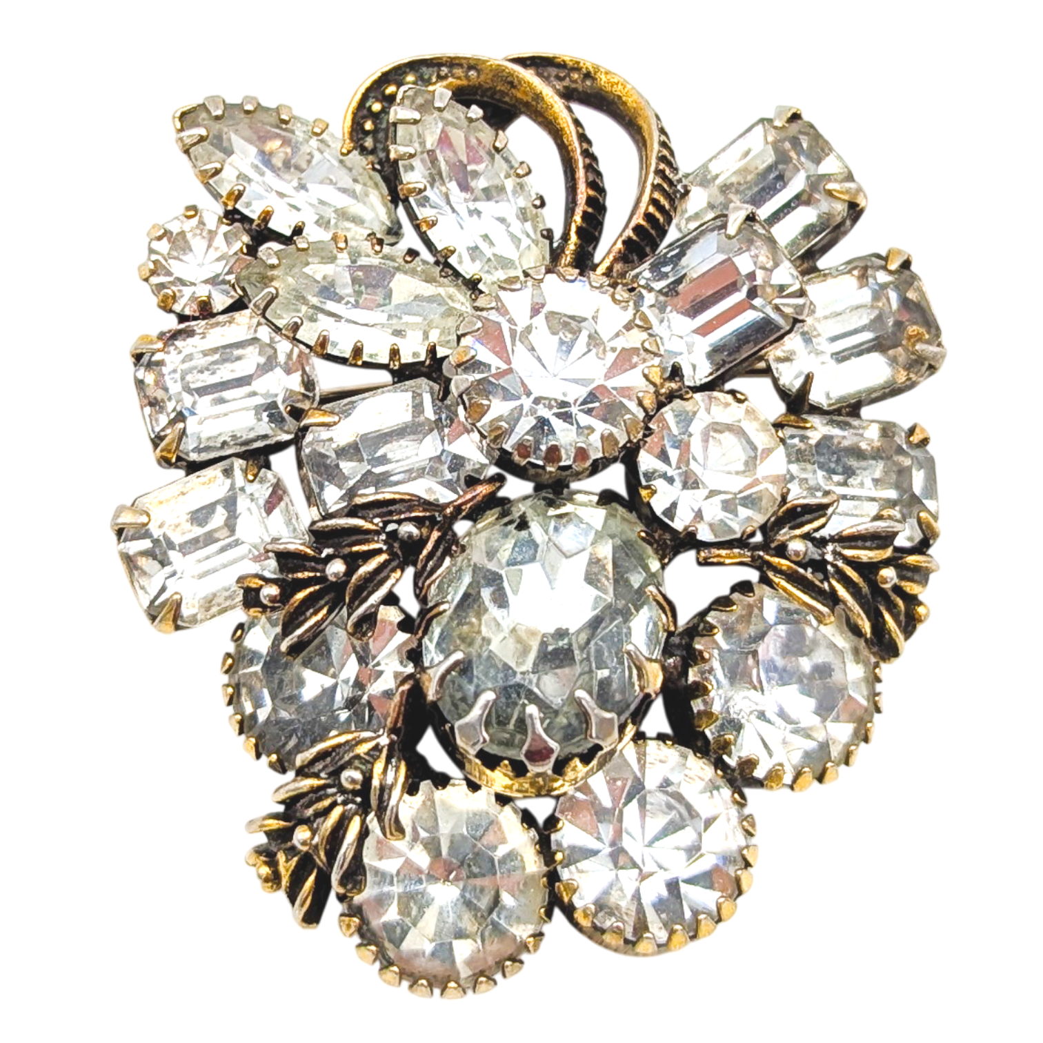 Vintage 1950s Austrian Crystal Brooch