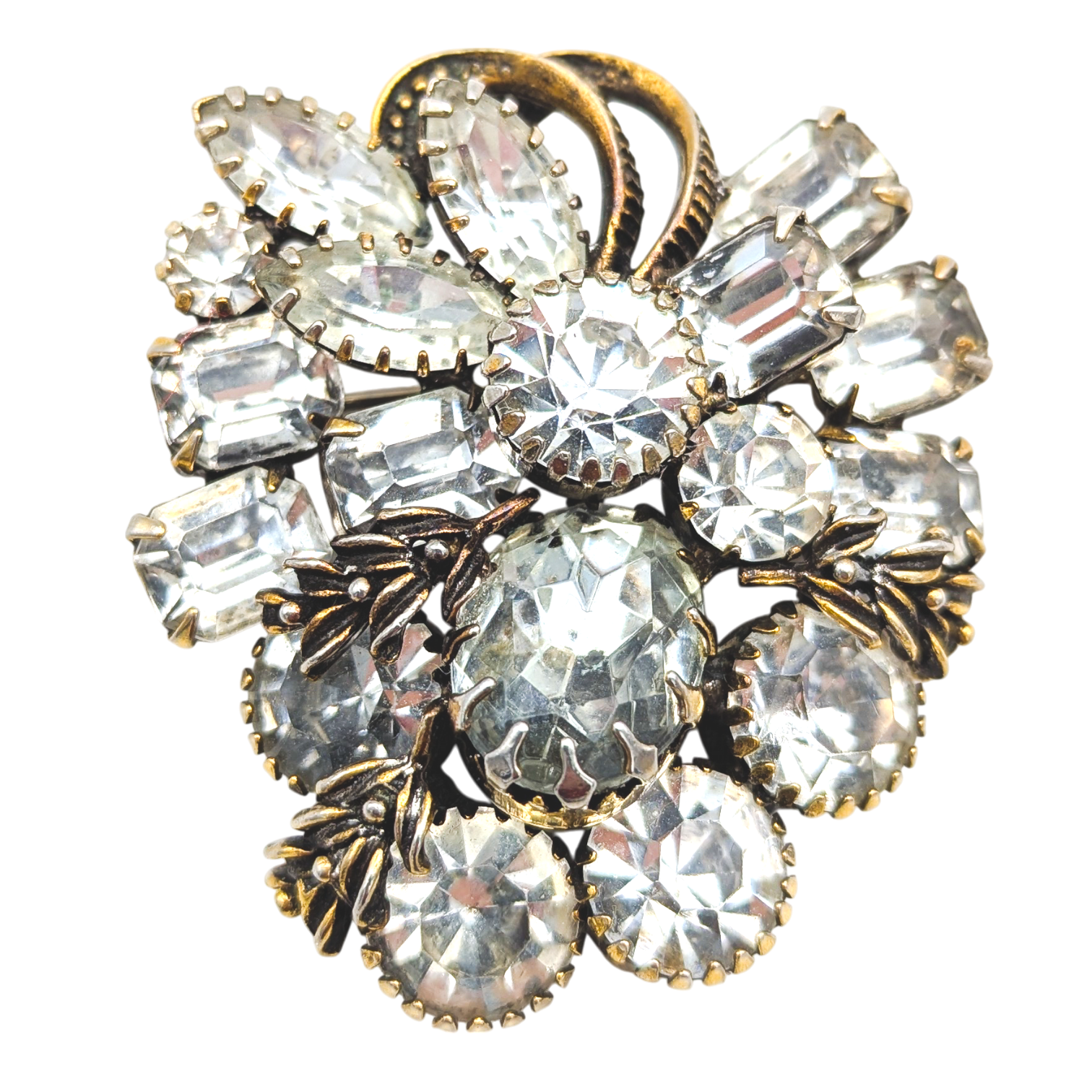 Vintage 1950s Austrian Crystal Brooch