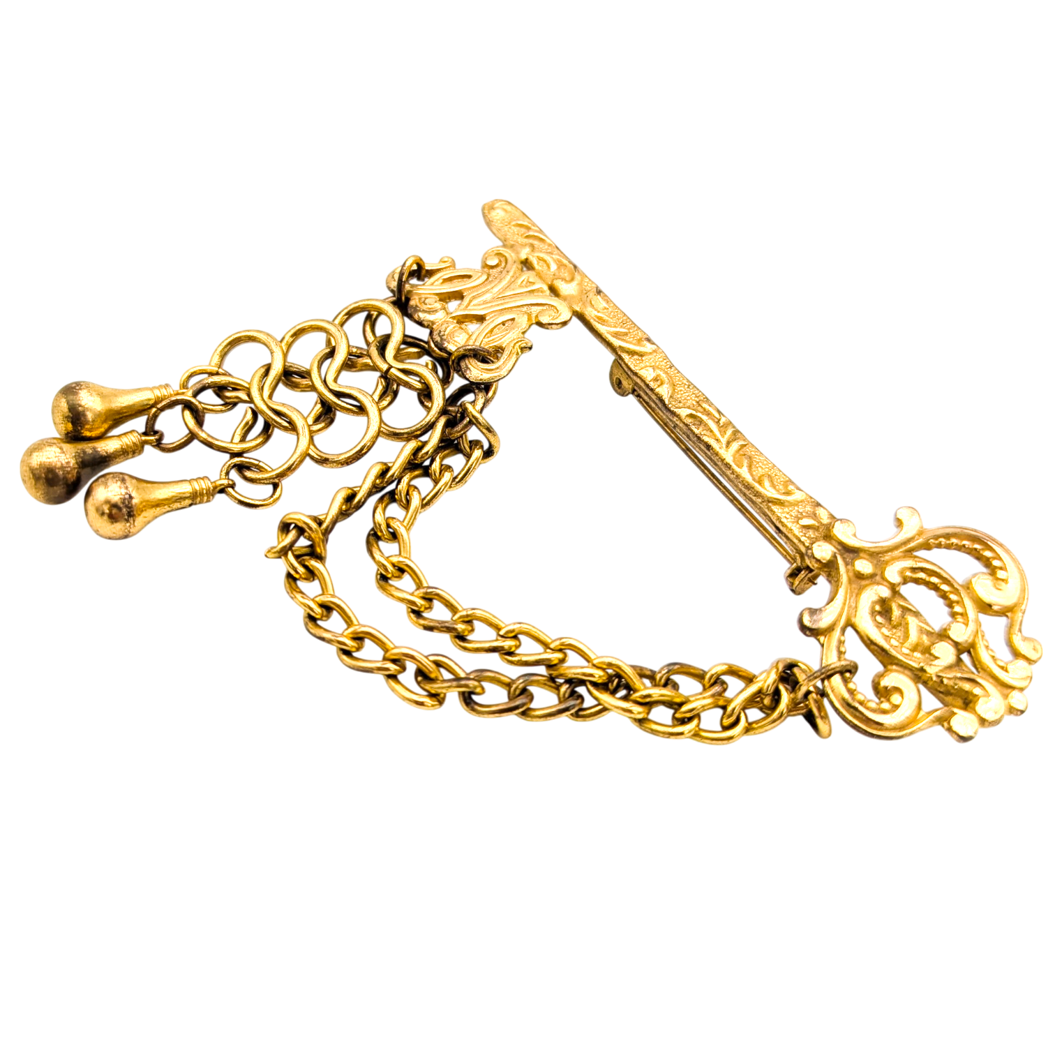 Vintage 1940s Skeleton Key Brooch