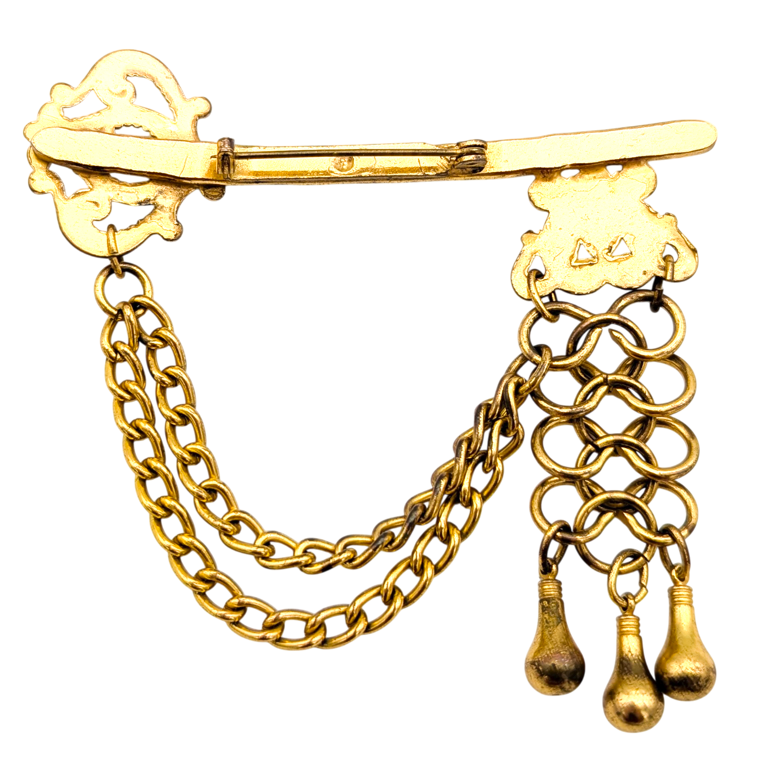 Vintage 1940s Skeleton Key Brooch
