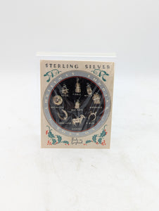 Vintage Sterling Silver Xmas Pudding Charm Set