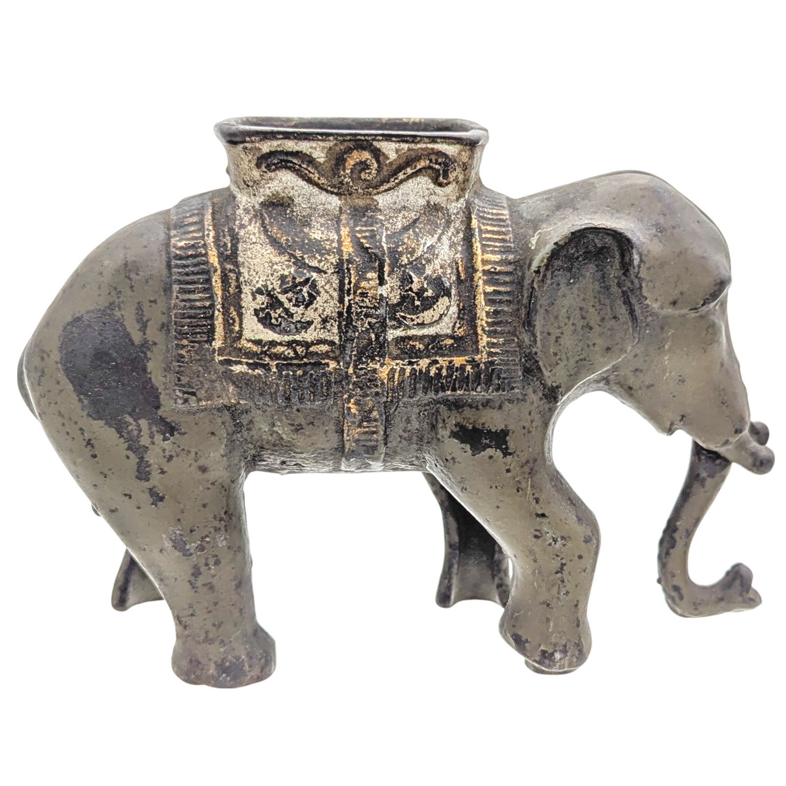 Antique Cast Iron Mechanical Elephant Bank
