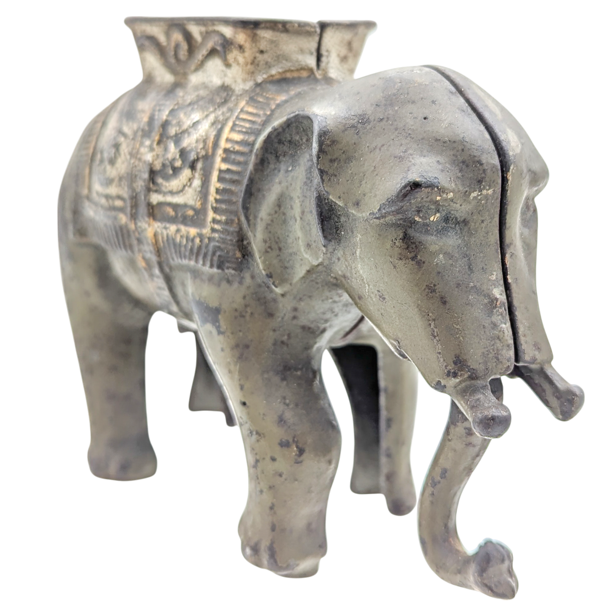 Antique Cast Iron Mechanical Elephant Bank