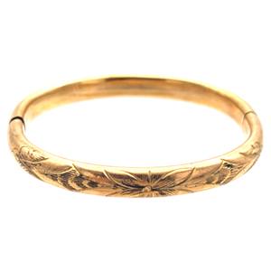 Vintage 1940s Gold Filled Baby Bangle