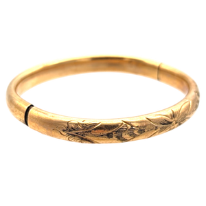 Vintage 1940s Gold Filled Baby Bangle
