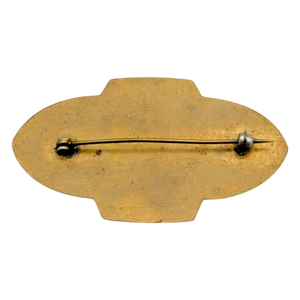 Antique Gold Filled Mourning Brooch Circa 1910