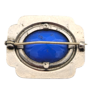 1920s/1930s Art Deco Czech Glass Enamel Brooch