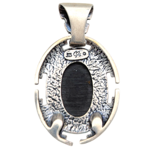 Vintage Relios Sterling Silver Multi-Stone Inlay Pendant