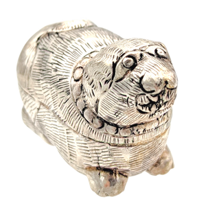 Vintage Miniature Silver Betel Nut Box
