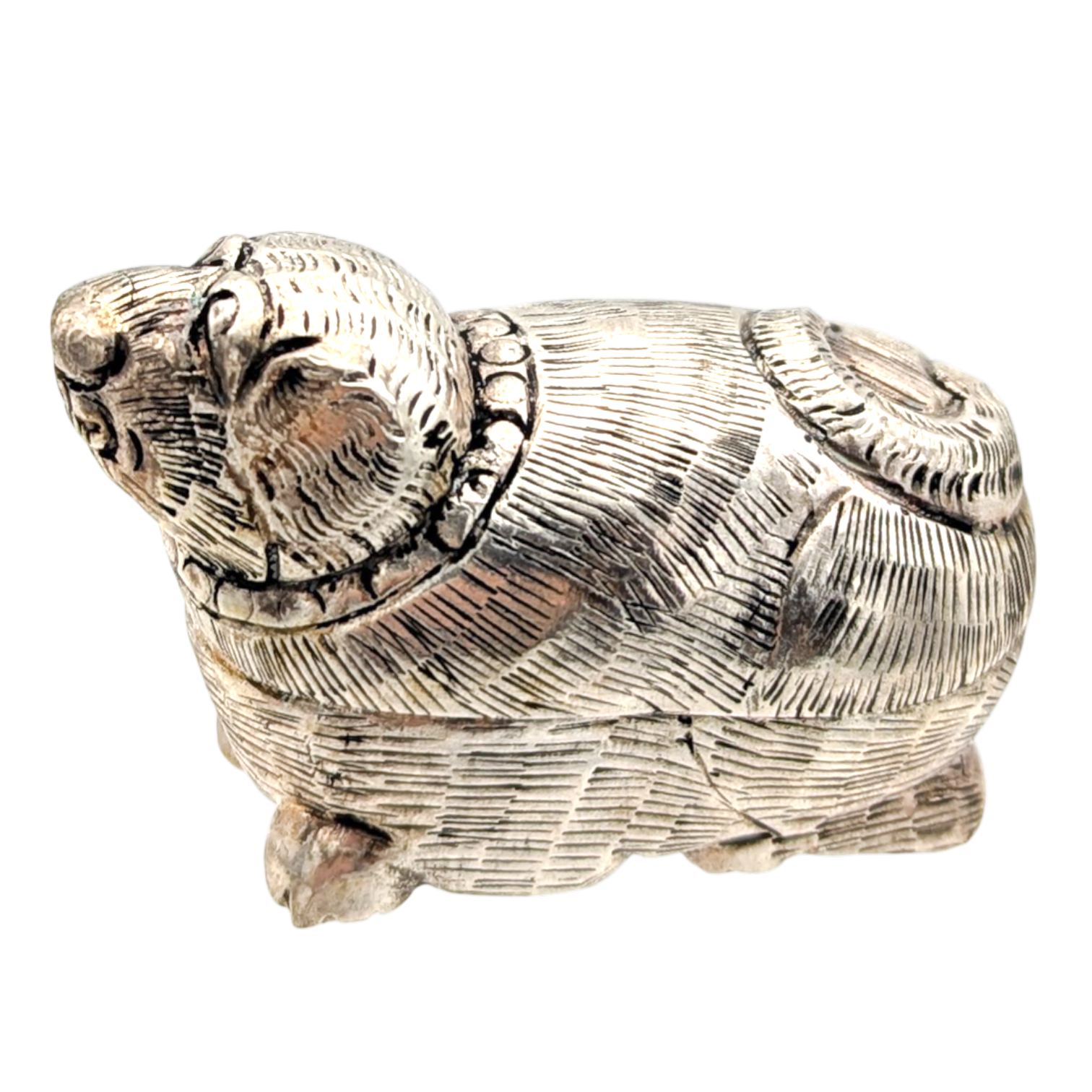 Vintage Miniature Silver Betel Nut Box