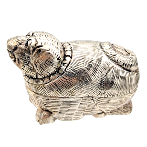 Vintage Miniature Silver Betel Nut Box