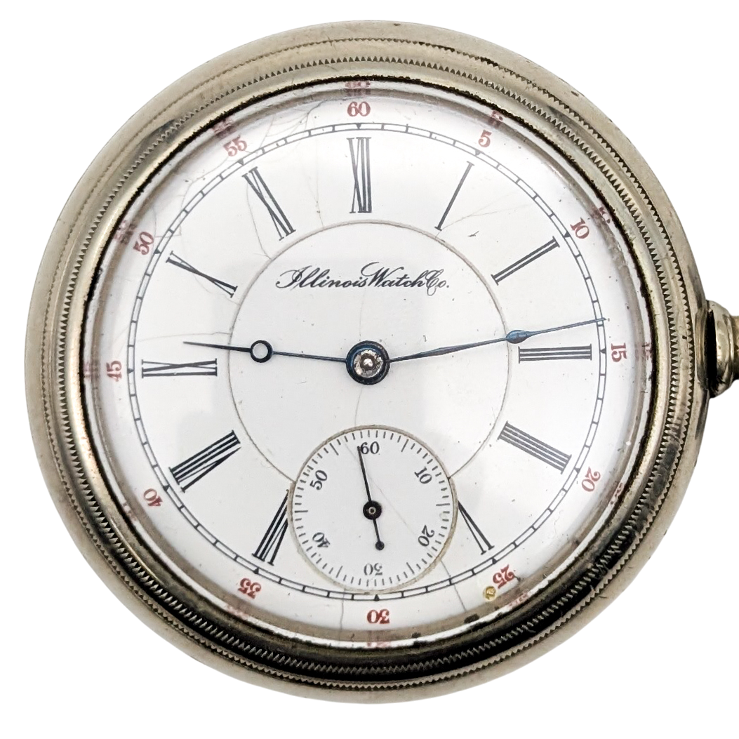 Antique Illinois Watch Co 17 Jewel Pocket Watch