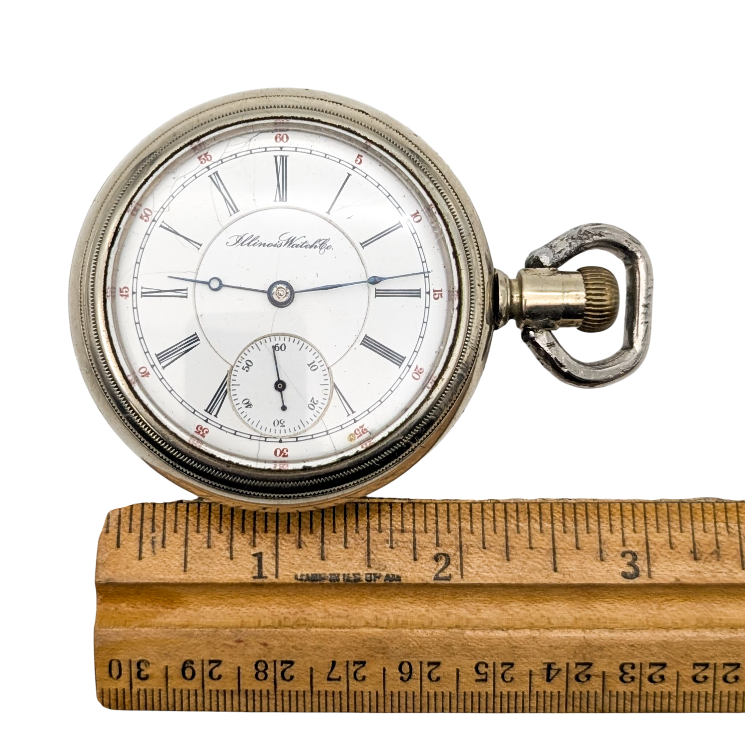 Antique Illinois Watch Co 17 Jewel Pocket Watch