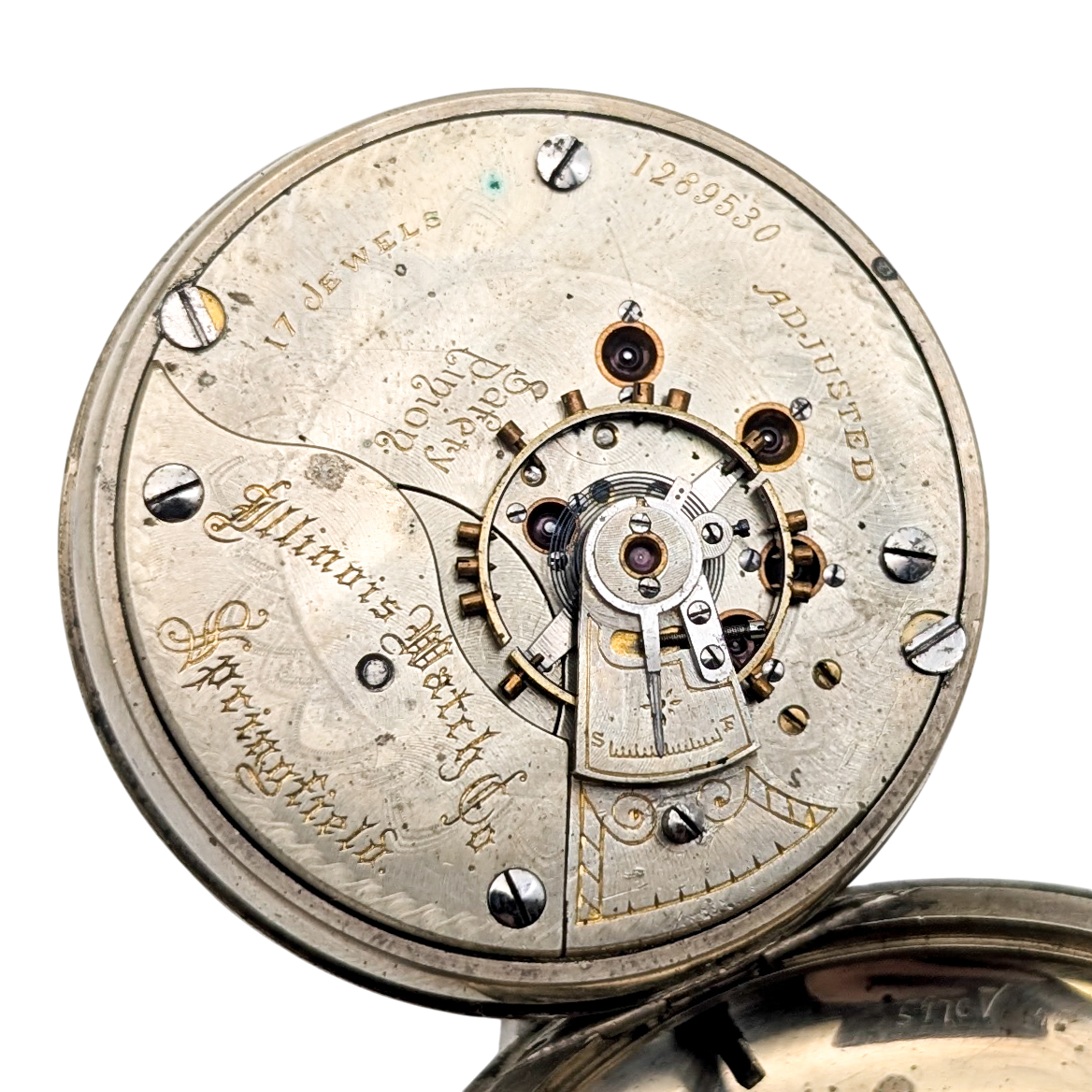 Antique Illinois Watch Co 17 Jewel Pocket Watch