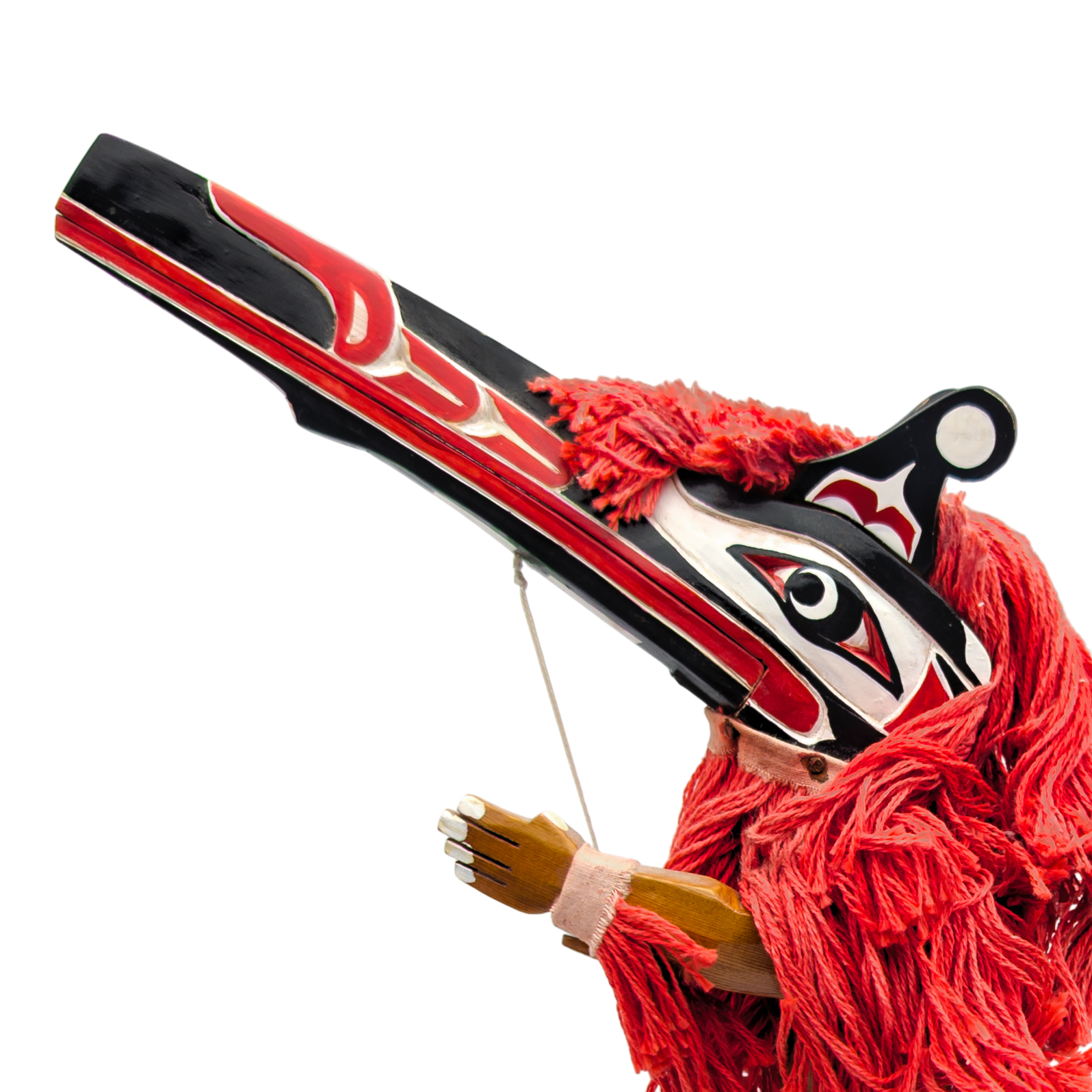 NW Coast Kwakiutl Hamatsa Dancer Wood Figurine