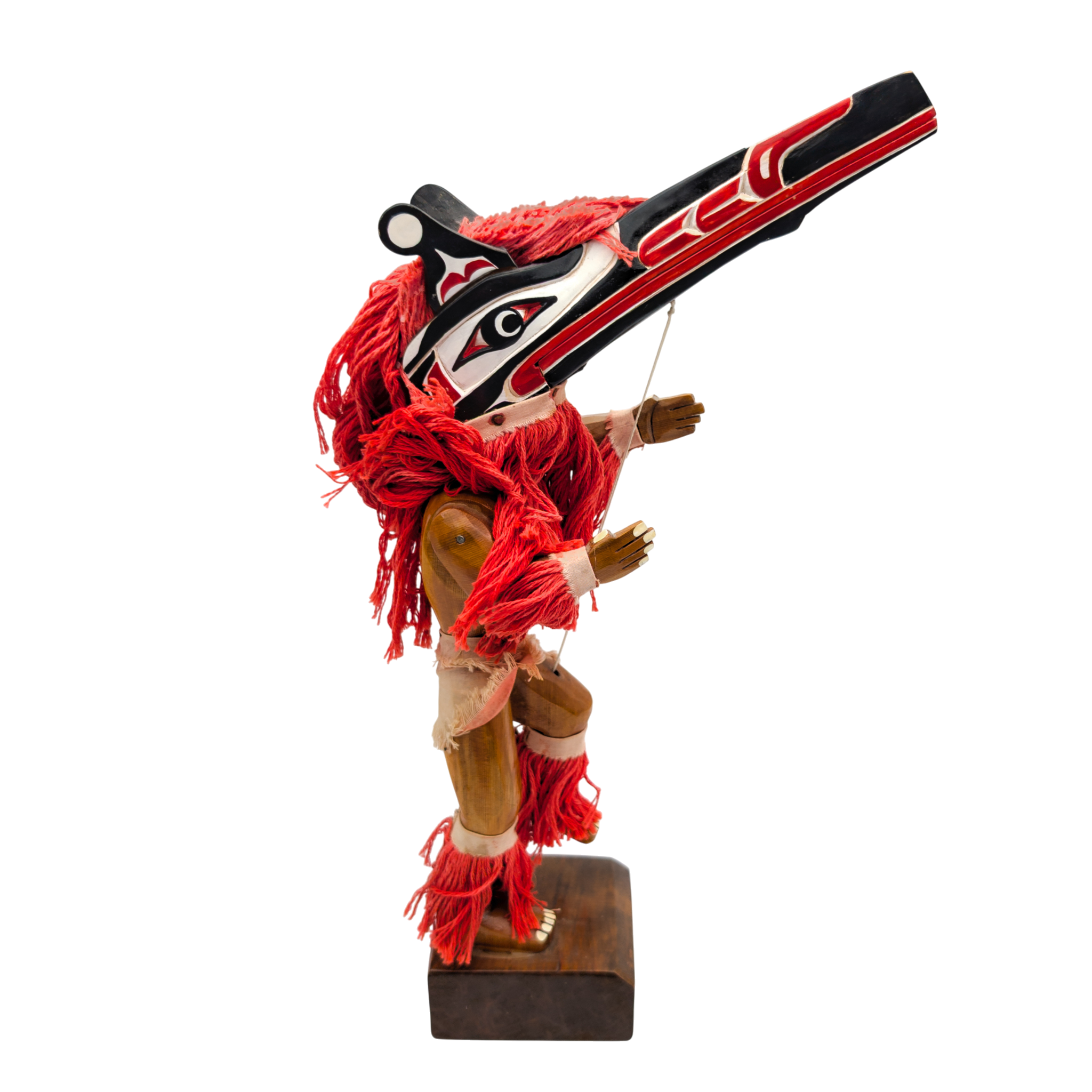 NW Coast Kwakiutl Hamatsa Dancer Wood Figurine