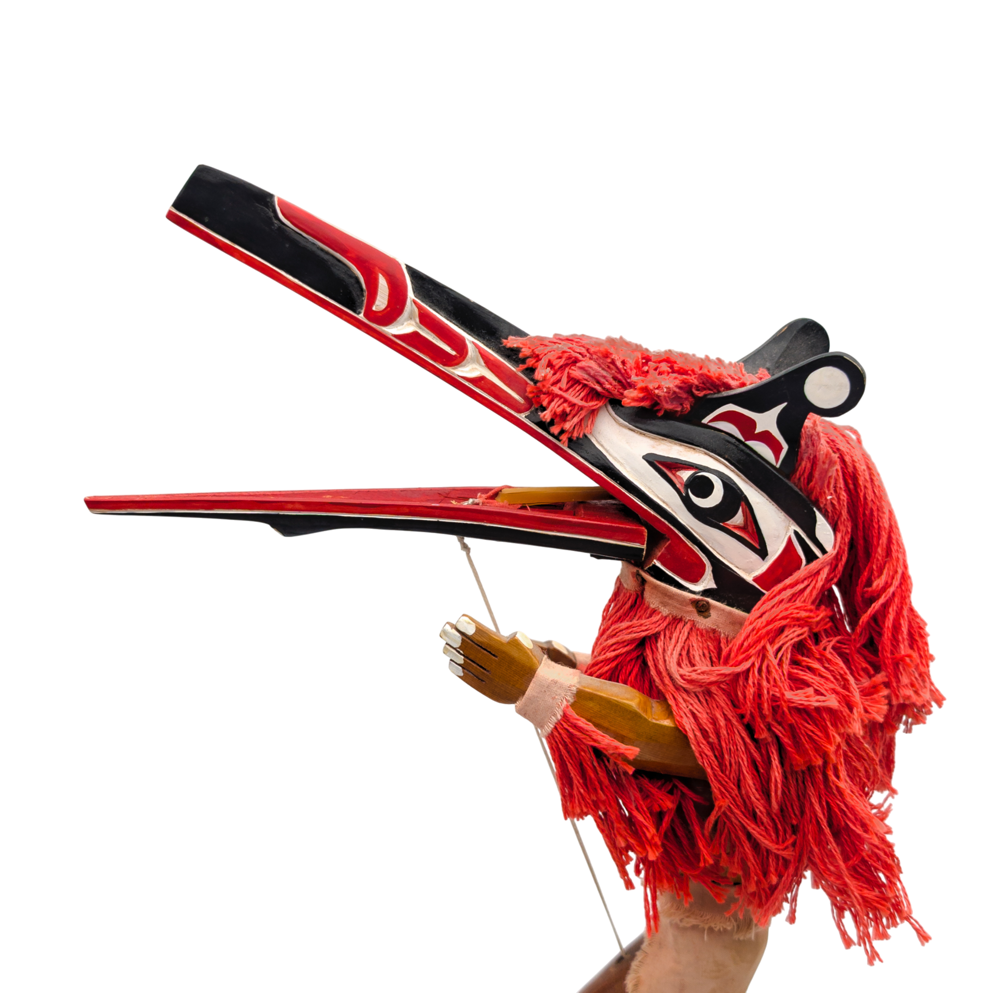 NW Coast Kwakiutl Hamatsa Dancer Wood Figurine