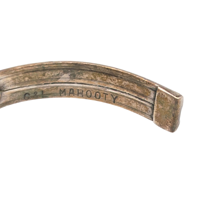 Vintage Zuni Sterling Silver Turquoise Cuff Bracelet