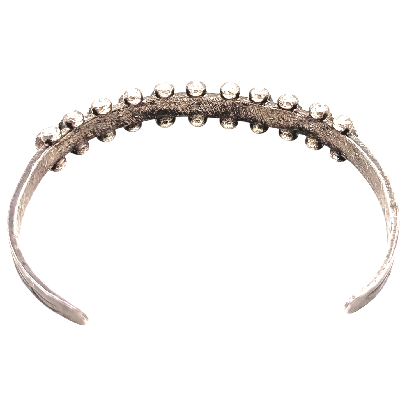 Vintage 925 Silver Petite Point Turquoise Cuff