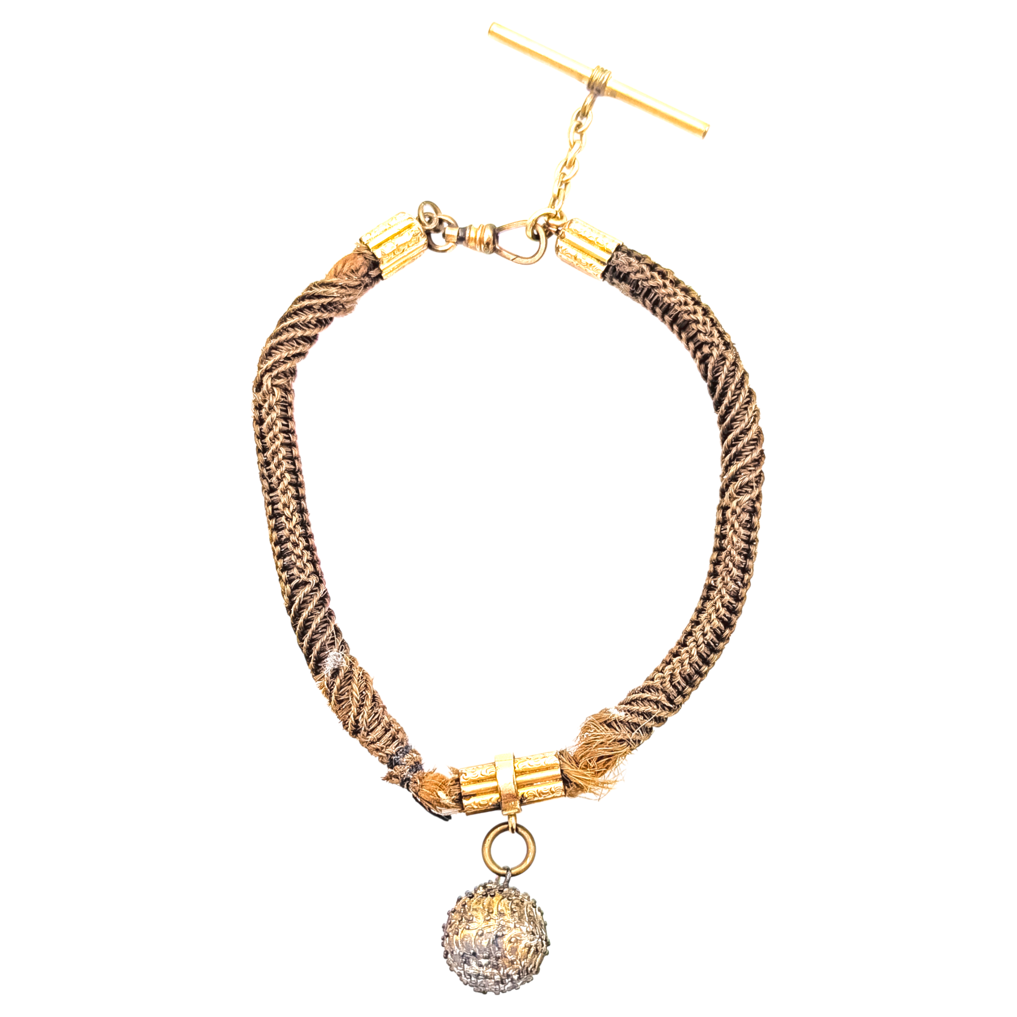 Antique Victorian Real Human Hair Fob (As-Is)