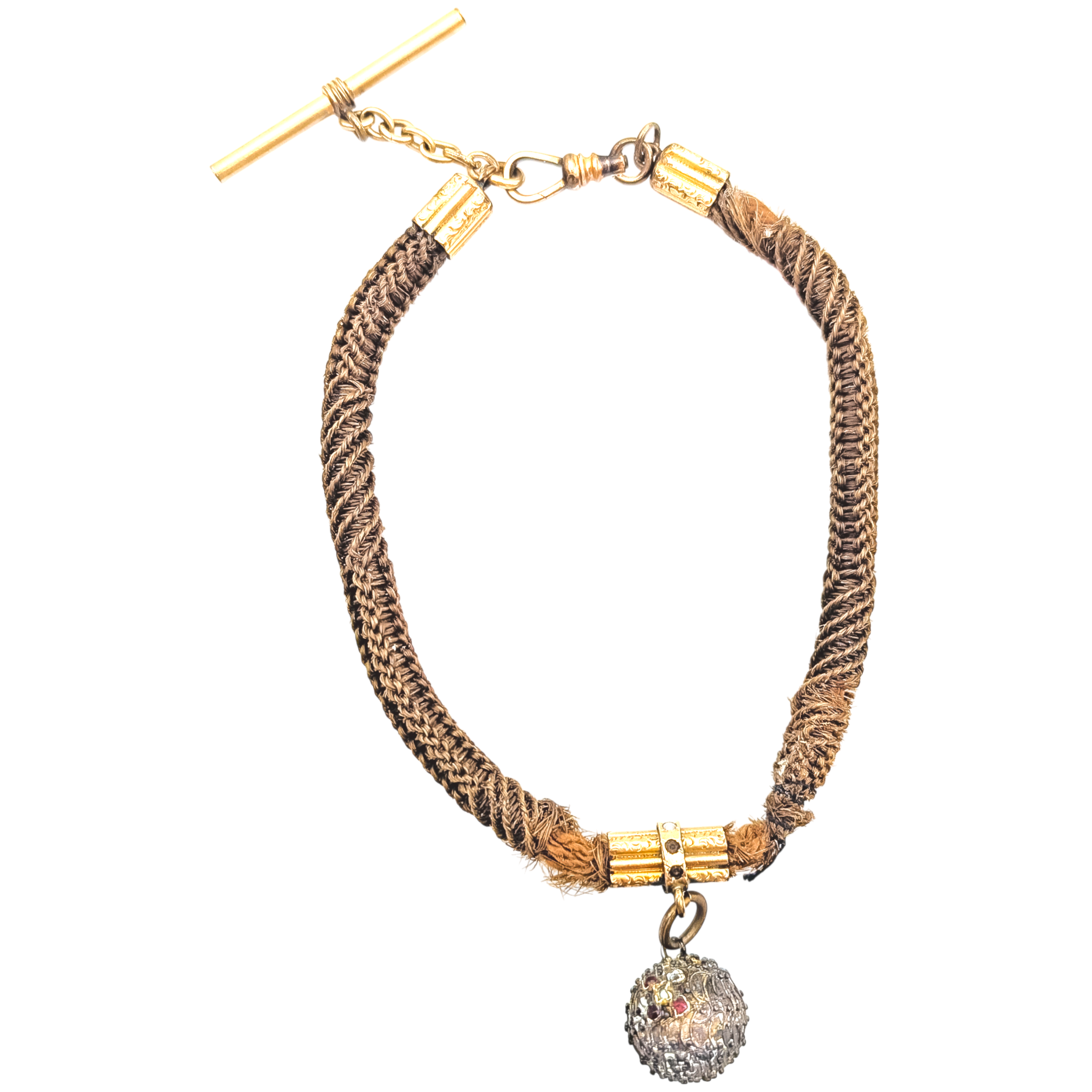 Antique Victorian Real Human Hair Fob (As-Is)