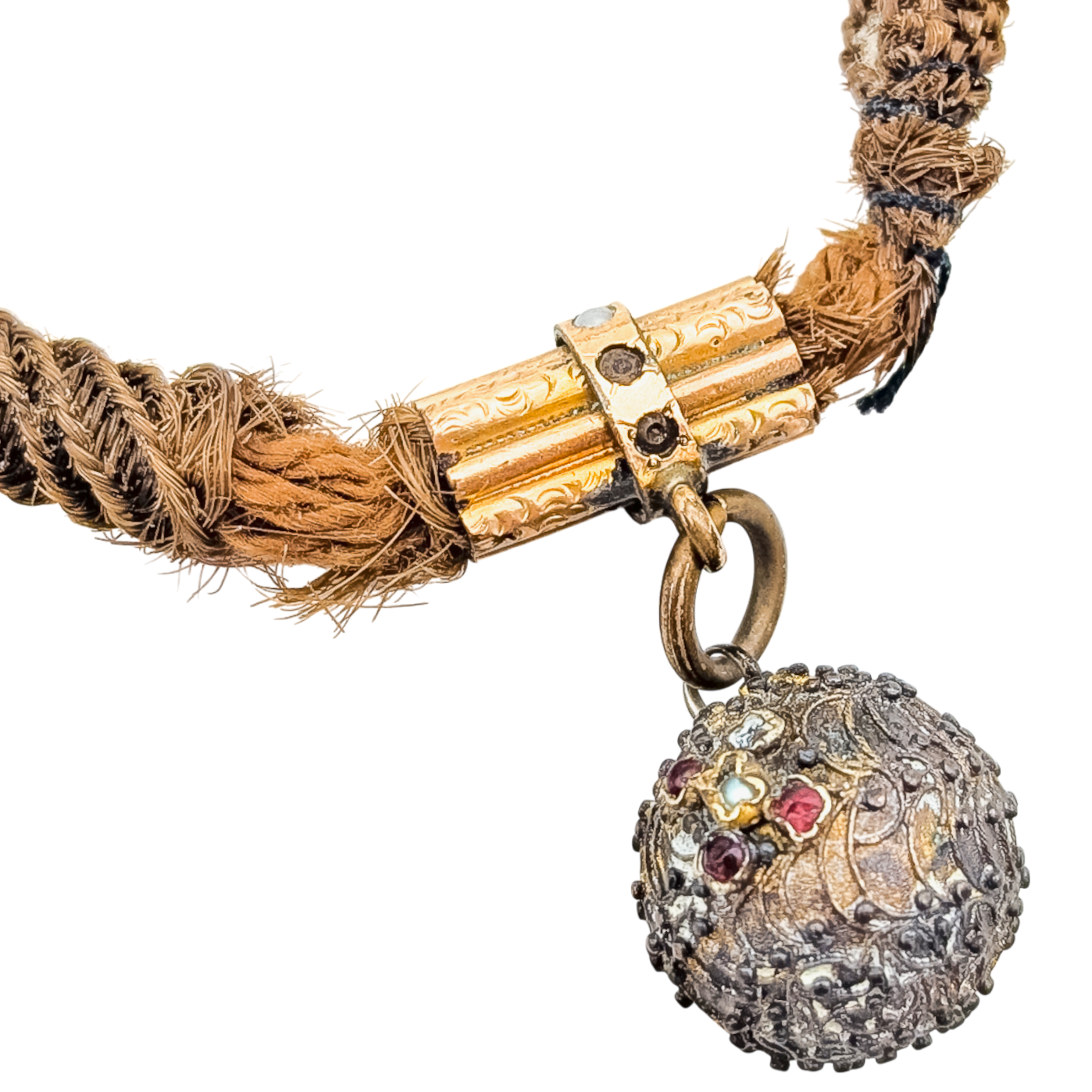 Antique Victorian Real Human Hair Fob (As-Is)