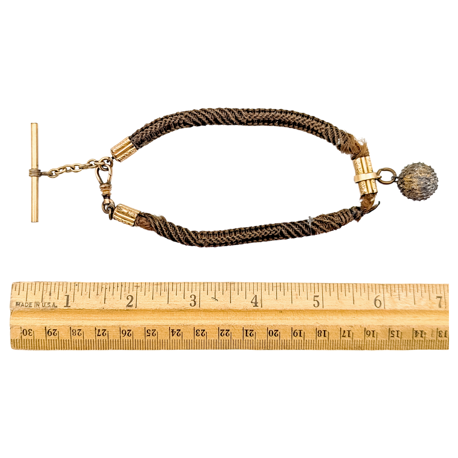 Antique Victorian Real Human Hair Fob (As-Is)