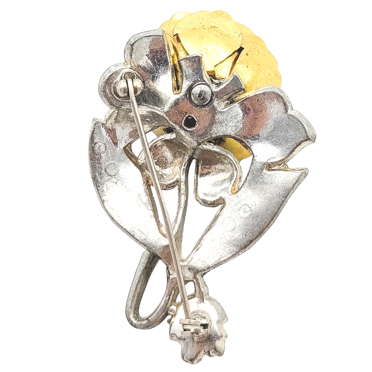 Vintage Art Deco Trembler Flower Brooch