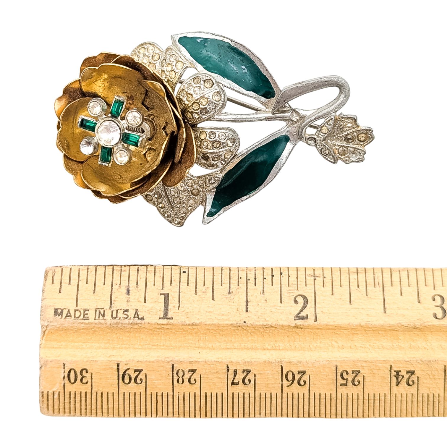 Vintage Art Deco Trembler Flower Brooch