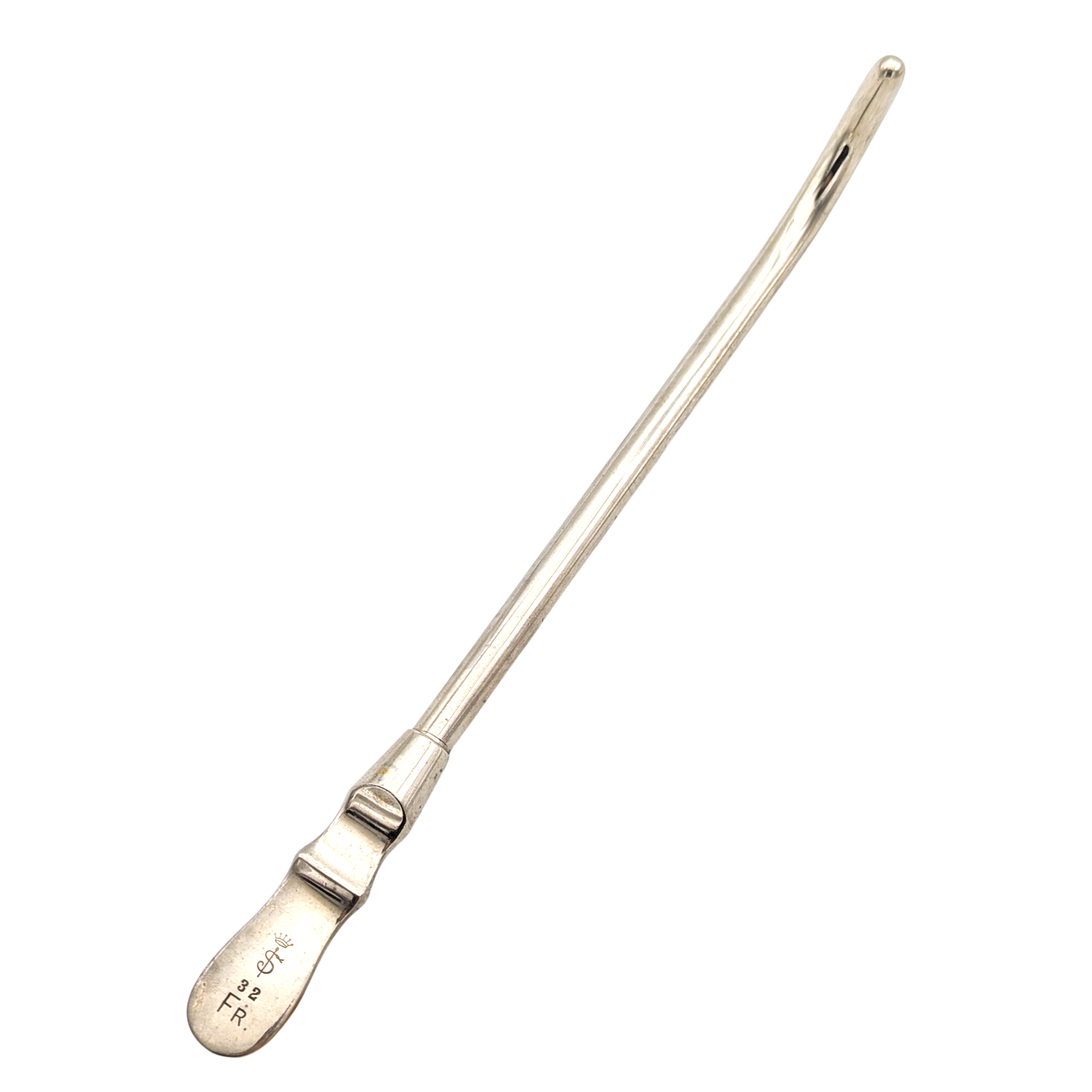 Antique Medical Uterine Sound Tool Size 32
