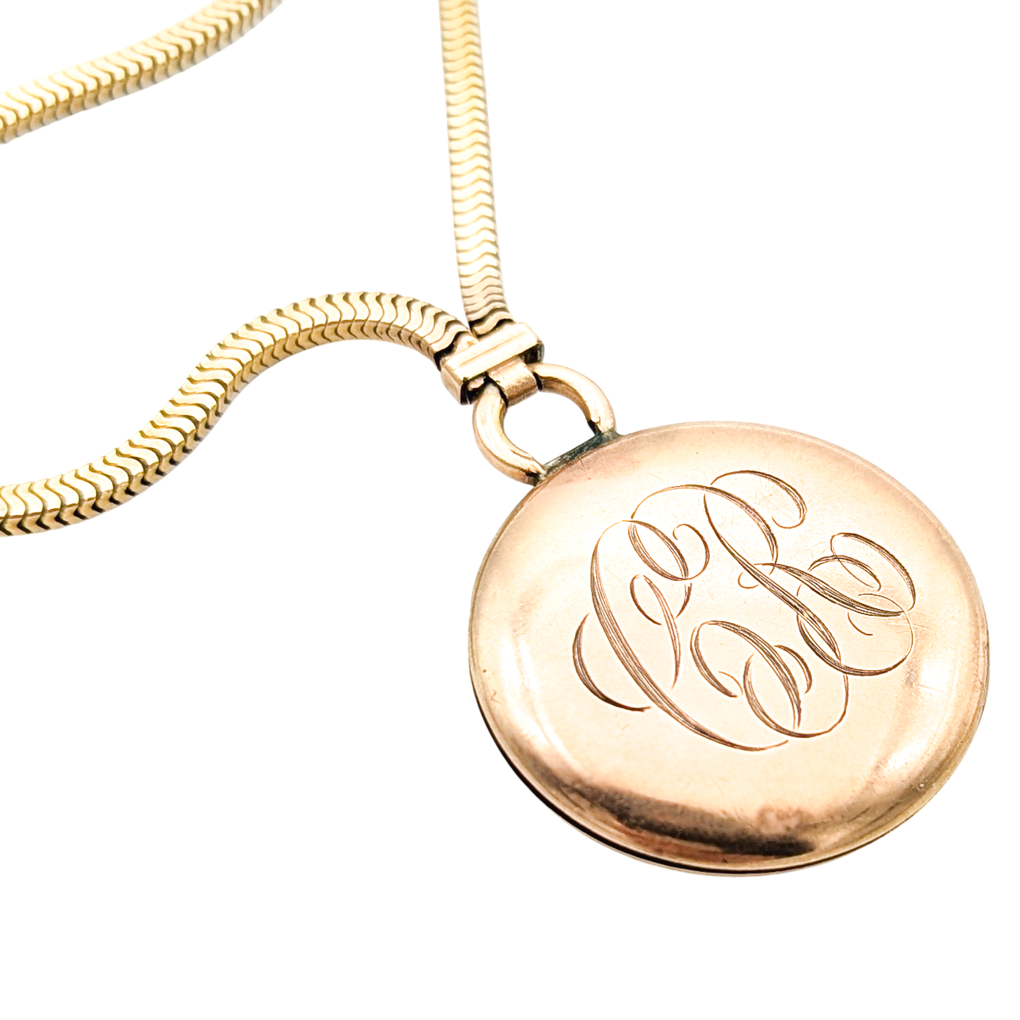 Antique Victorian Gold Filled Locket Necklace