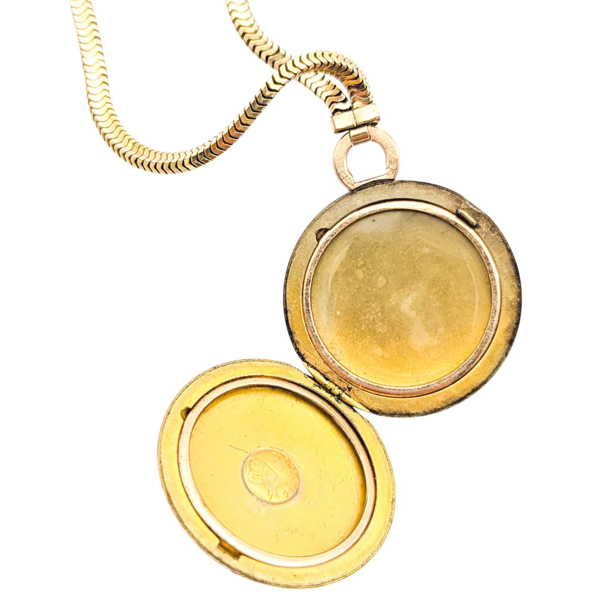 Antique Victorian Gold Filled Locket Necklace