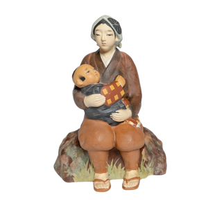 Vintage Japanese Hakata Urasaki Mother With Child Doll