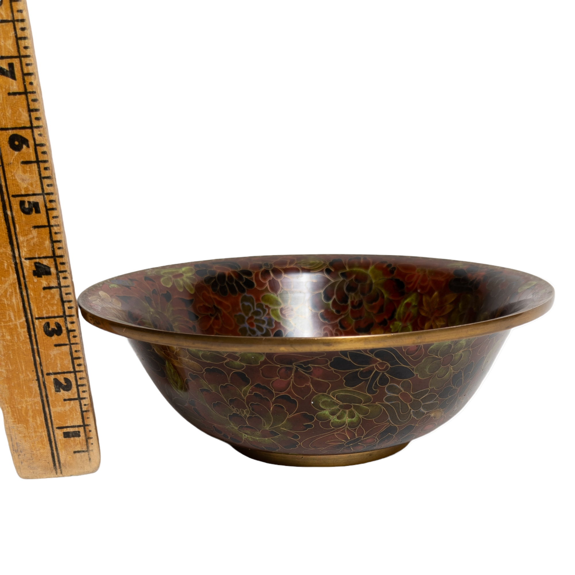 Vintage Chinese Cloisonne Large 9" Bowl